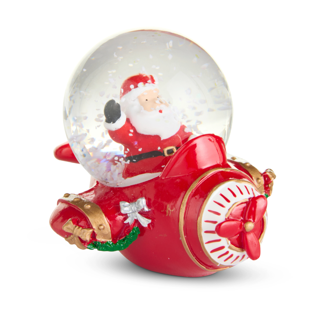 Airplane Snow Globe