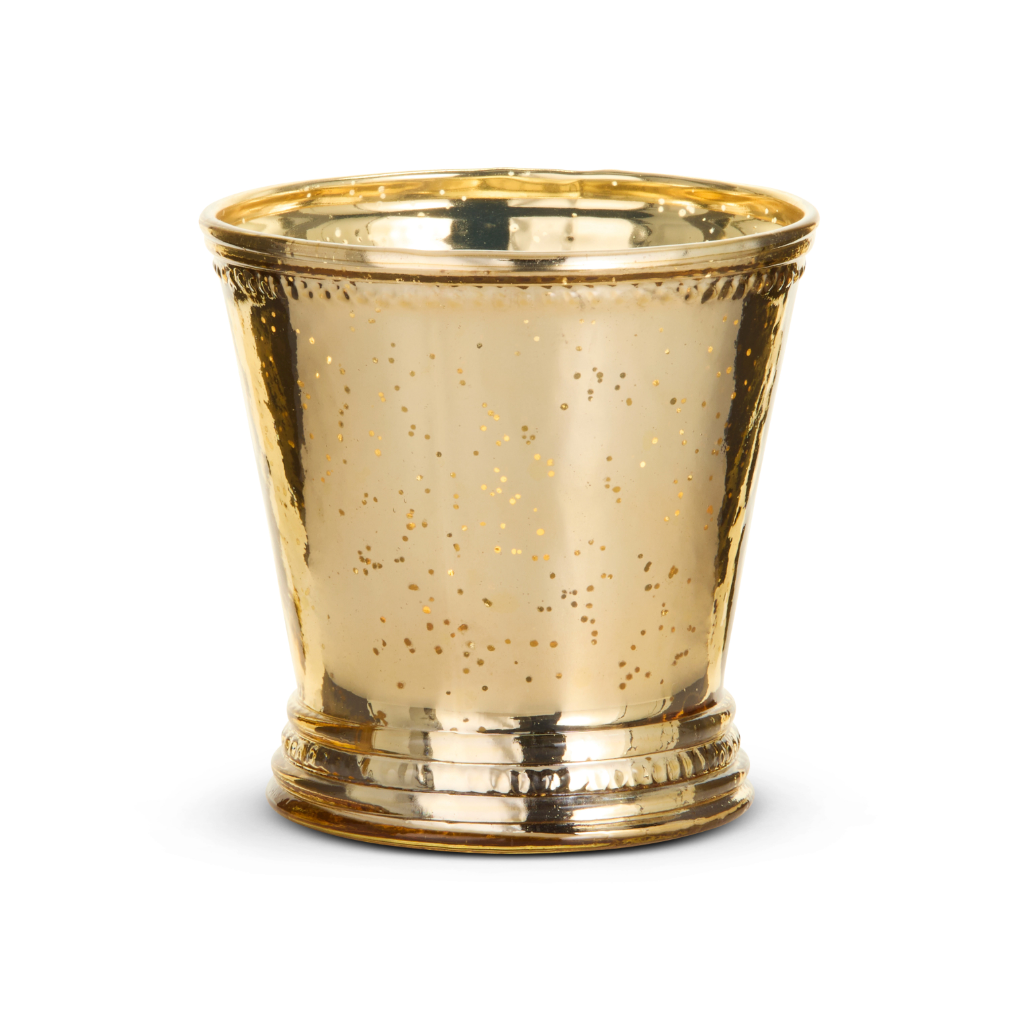 Gold Mercury Glass Pot - 2 Sizes