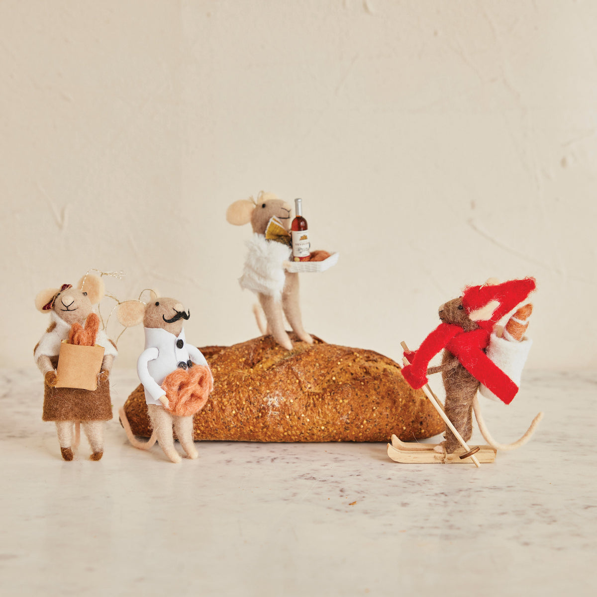 Mouse Gourmand Ornament - 4 Styles
