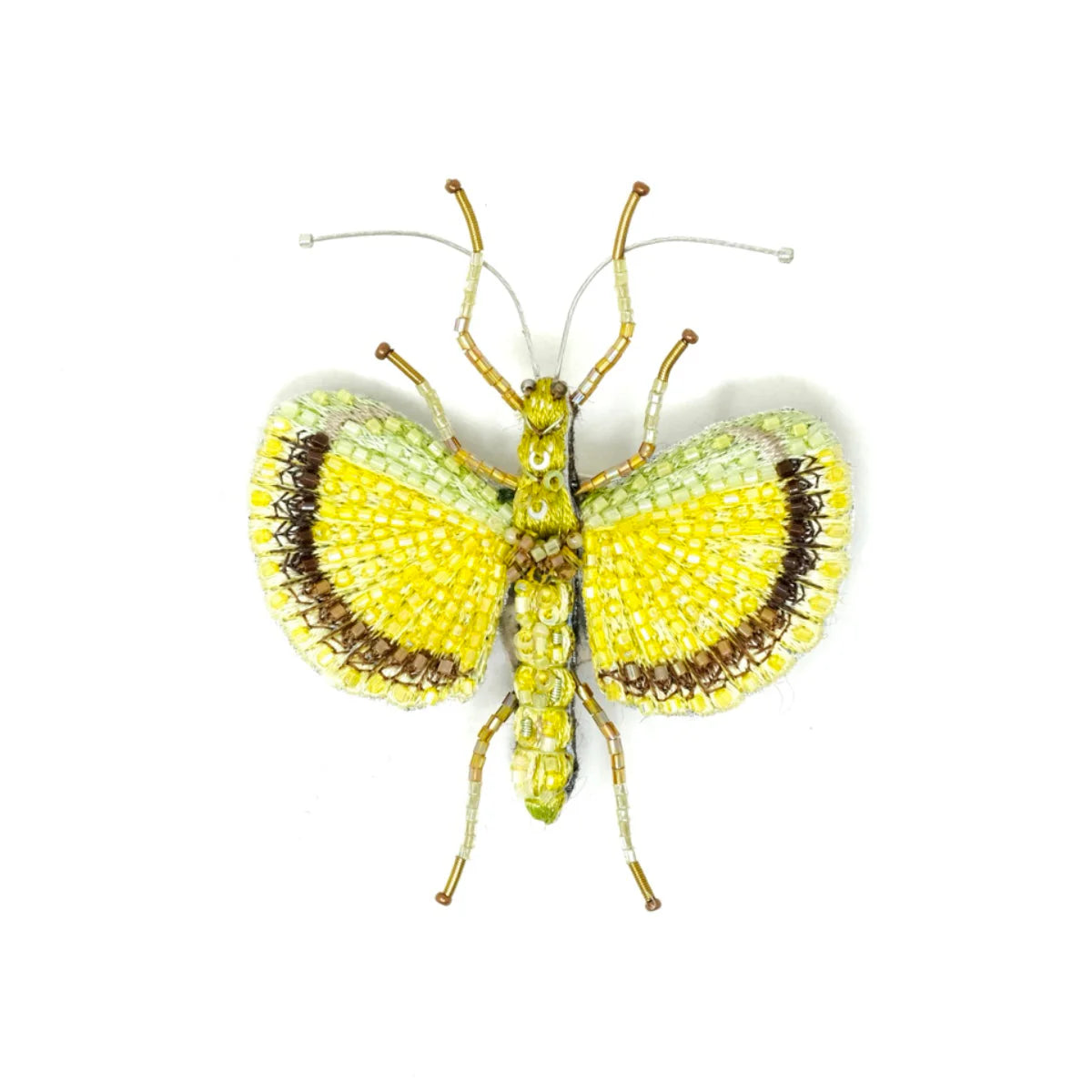 Yellow Umbrella Insect Brooch Pin