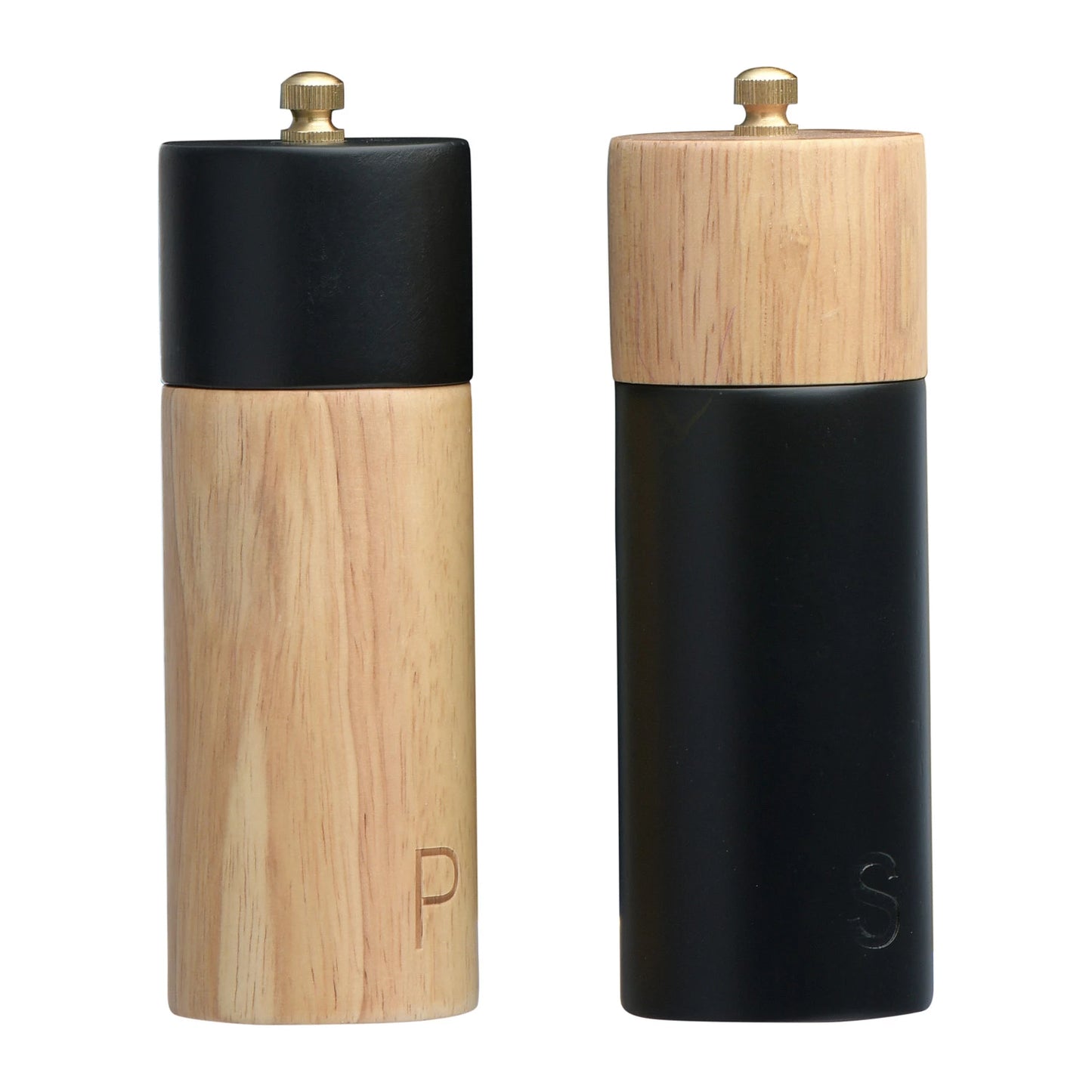 Rubberwood Salt & Pepper Mills