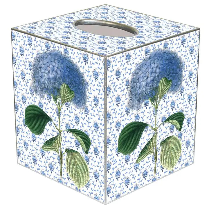 Tissue Box - Blue Hydrangea