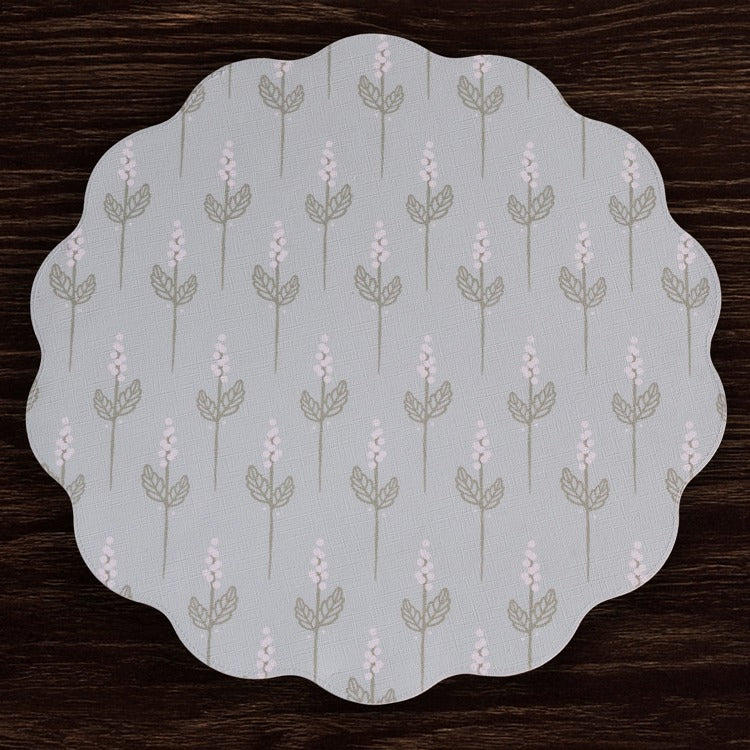 Chinoiserie Reversible Placemats S/4 Light Teal