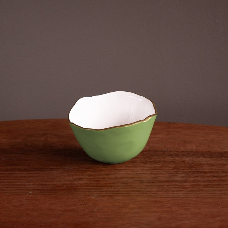 Osaka Green and White Small Bowl