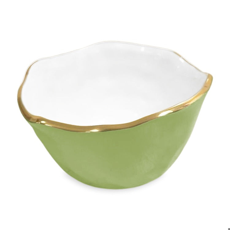 Osaka Green and White Small Bowl