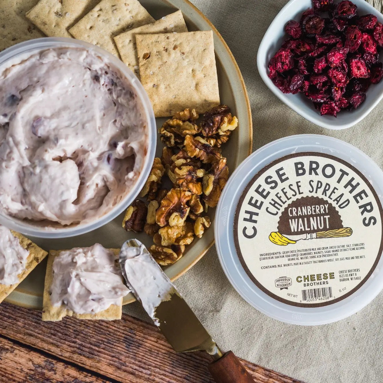 Cranberry Walnut Cheese Spread