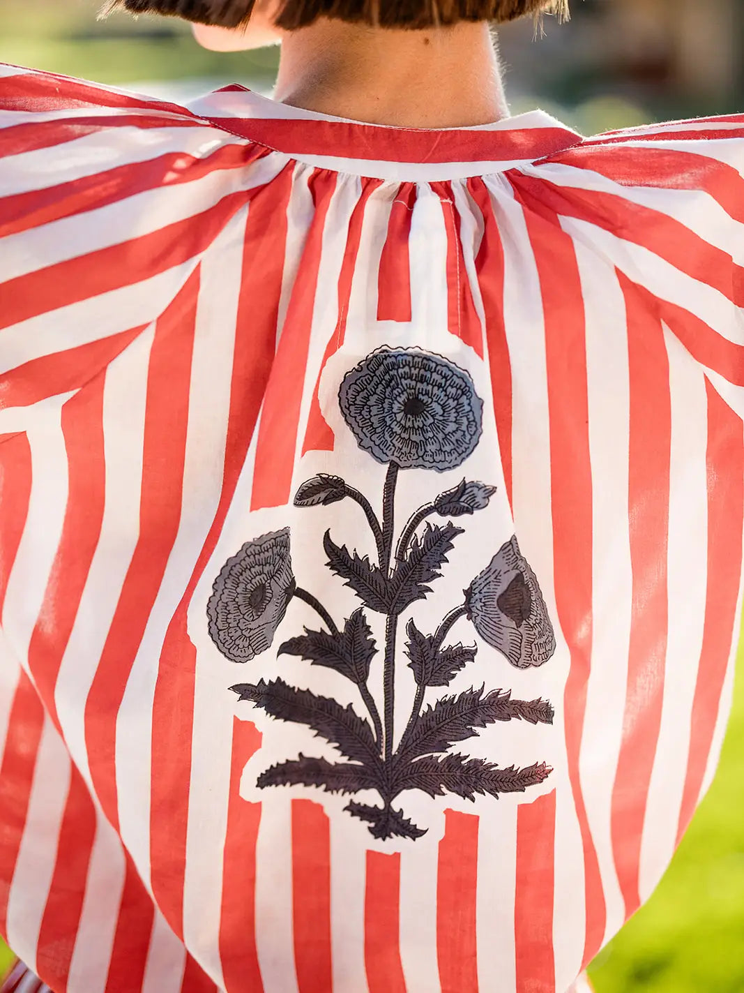 Porto Popover Red Stripes