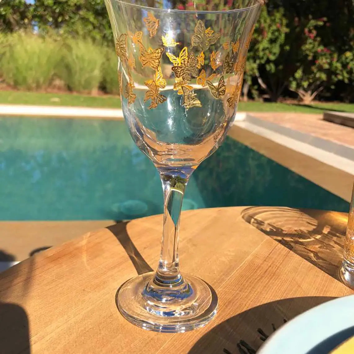 Gold Butterflies Wine
