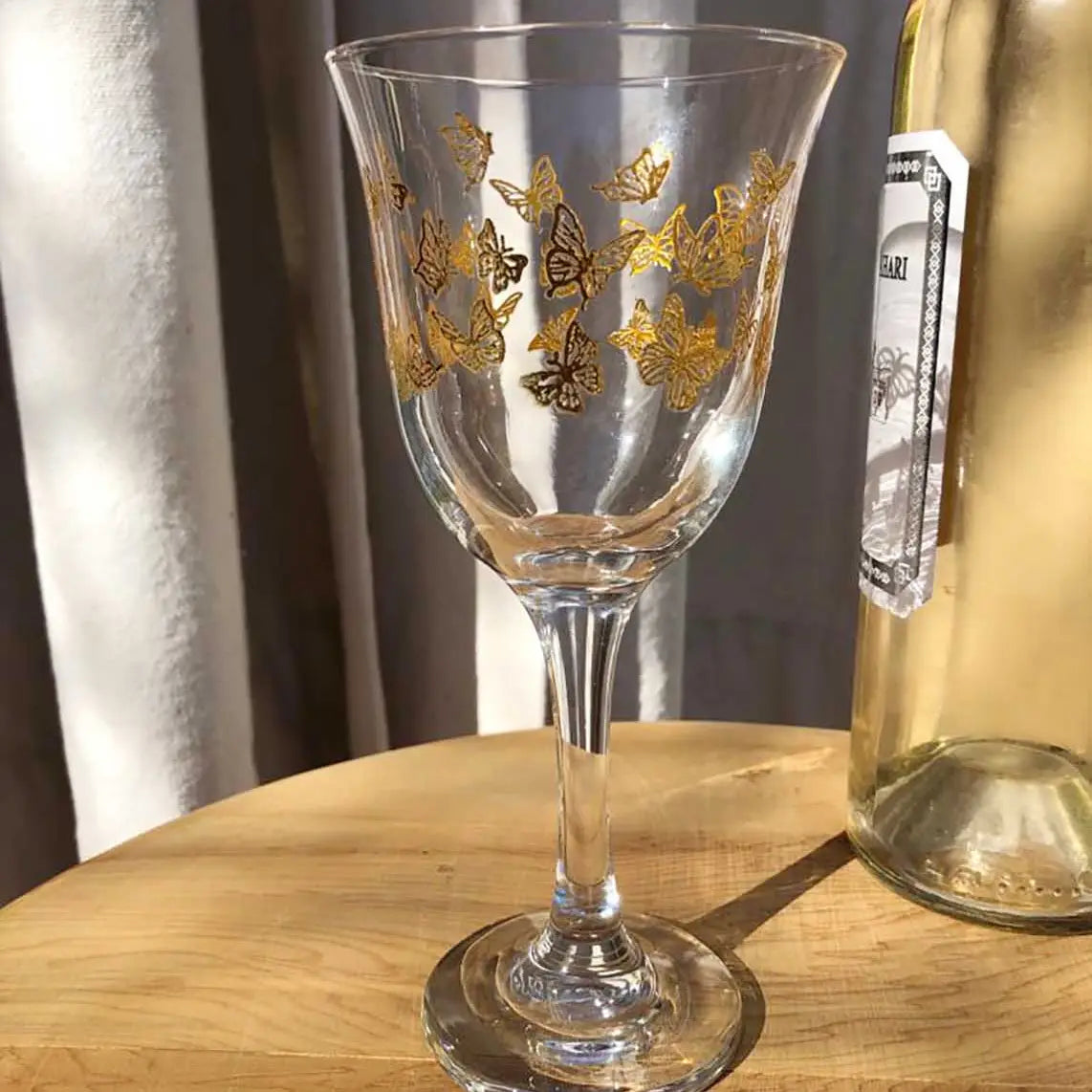 Gold Butterflies Wine