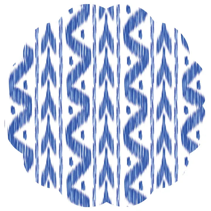 Ikat Scalloped Placemats