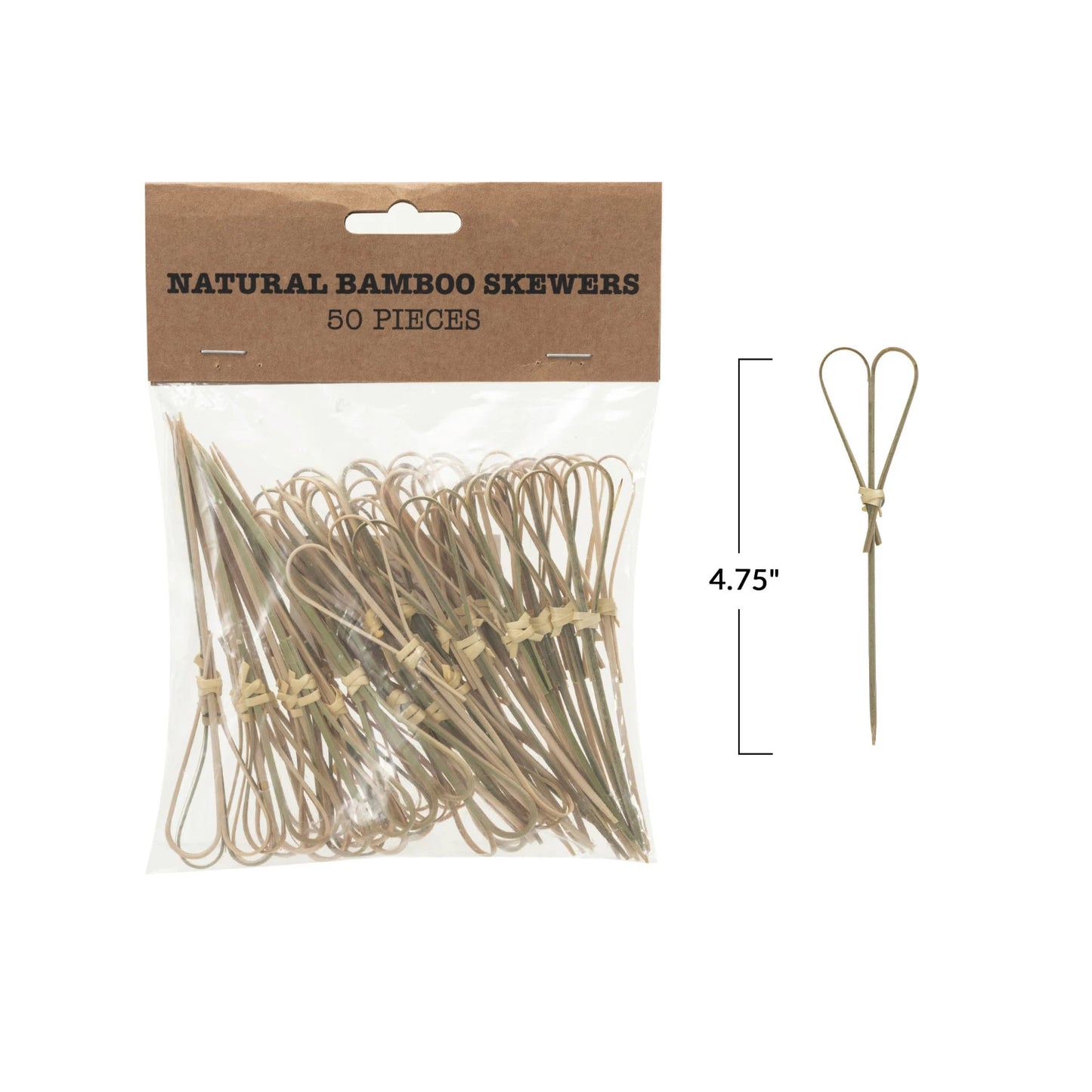 Bamboo Skewers with Heart Handles