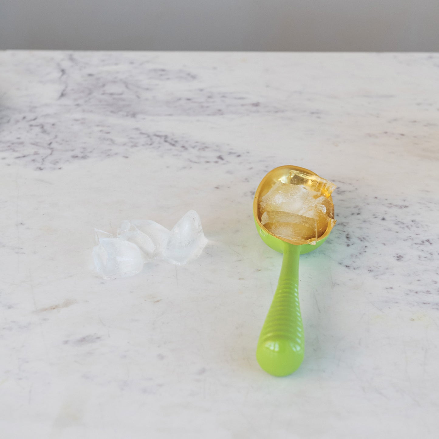 Aluminum Ice Scoop Green/Gold