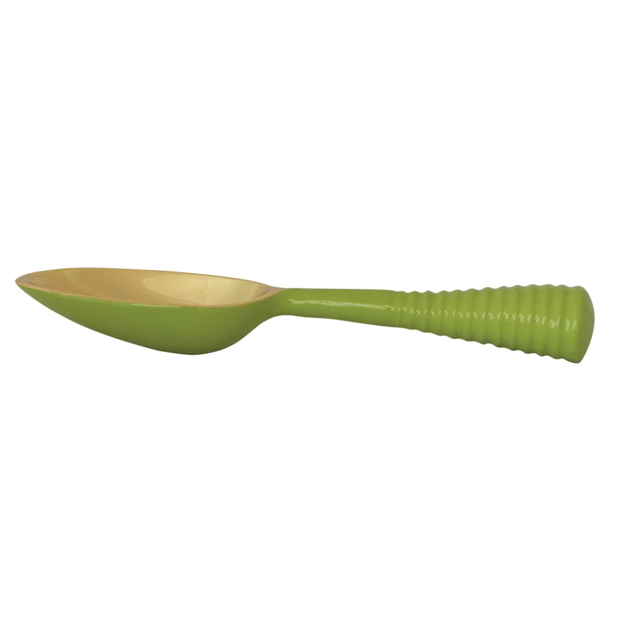 Aluminum Ice Scoop Green/Gold