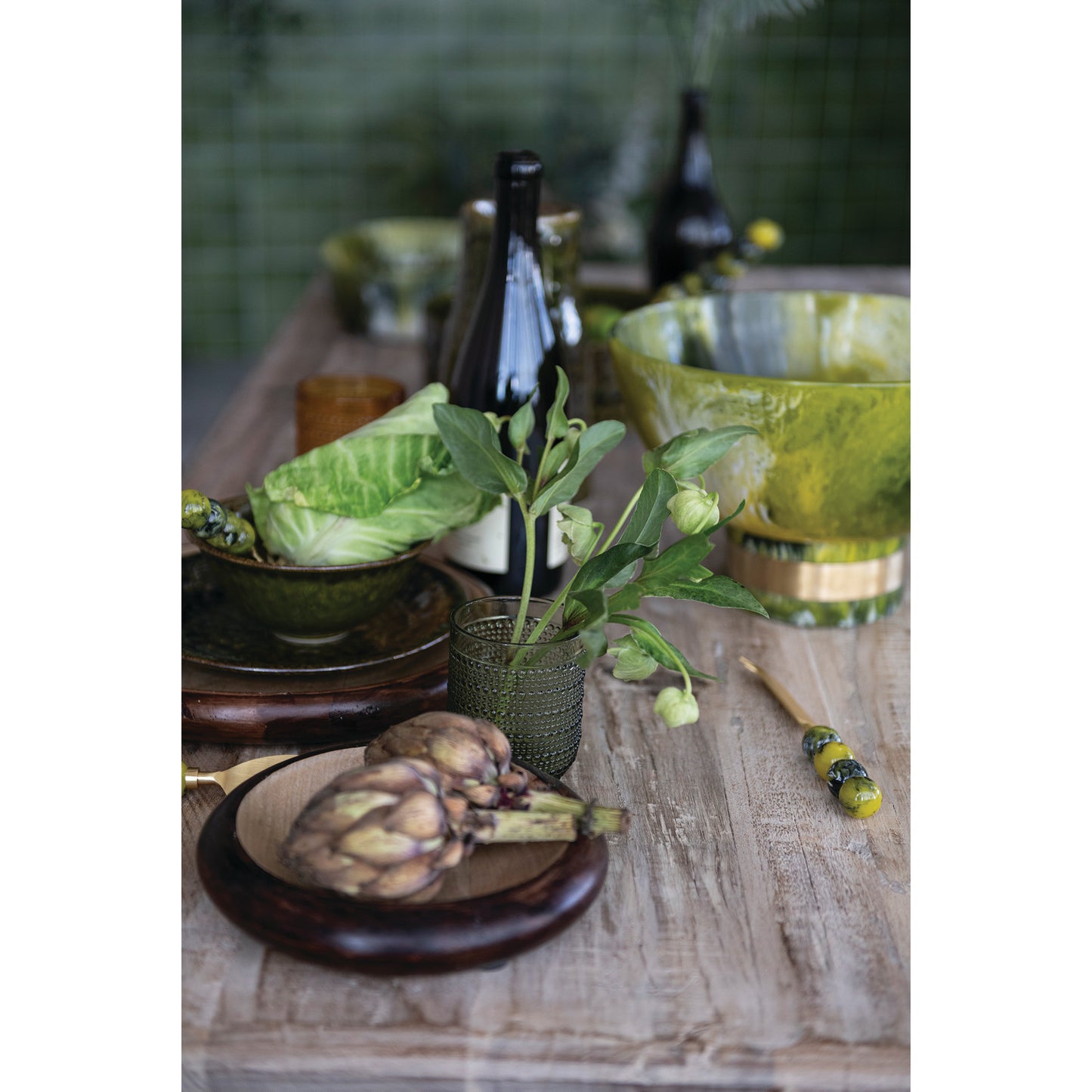 Resin Bowl - Green
