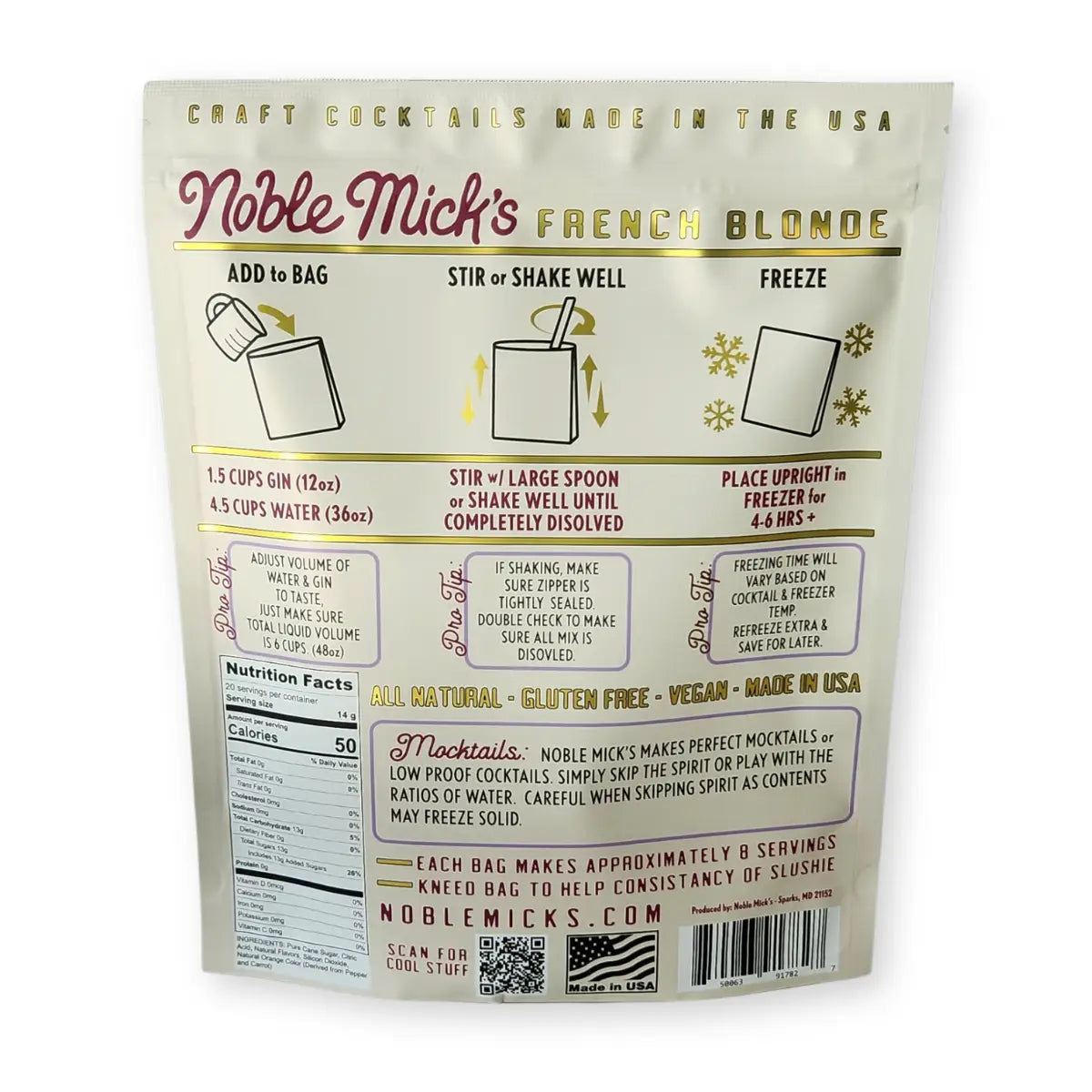 French Blonde Frozen Cocktail