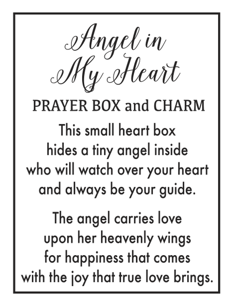 Angels in My Heart Prayer Box Charms