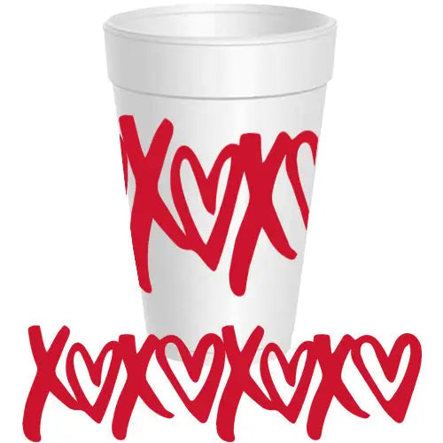 Xoxo Foam Cups
