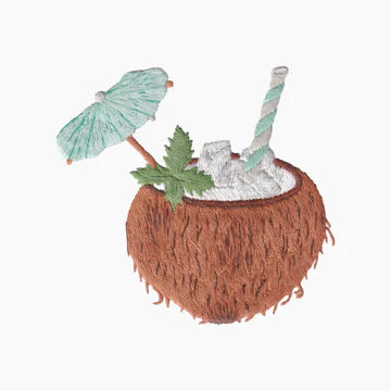 Coconut Cocktail Tea Towel