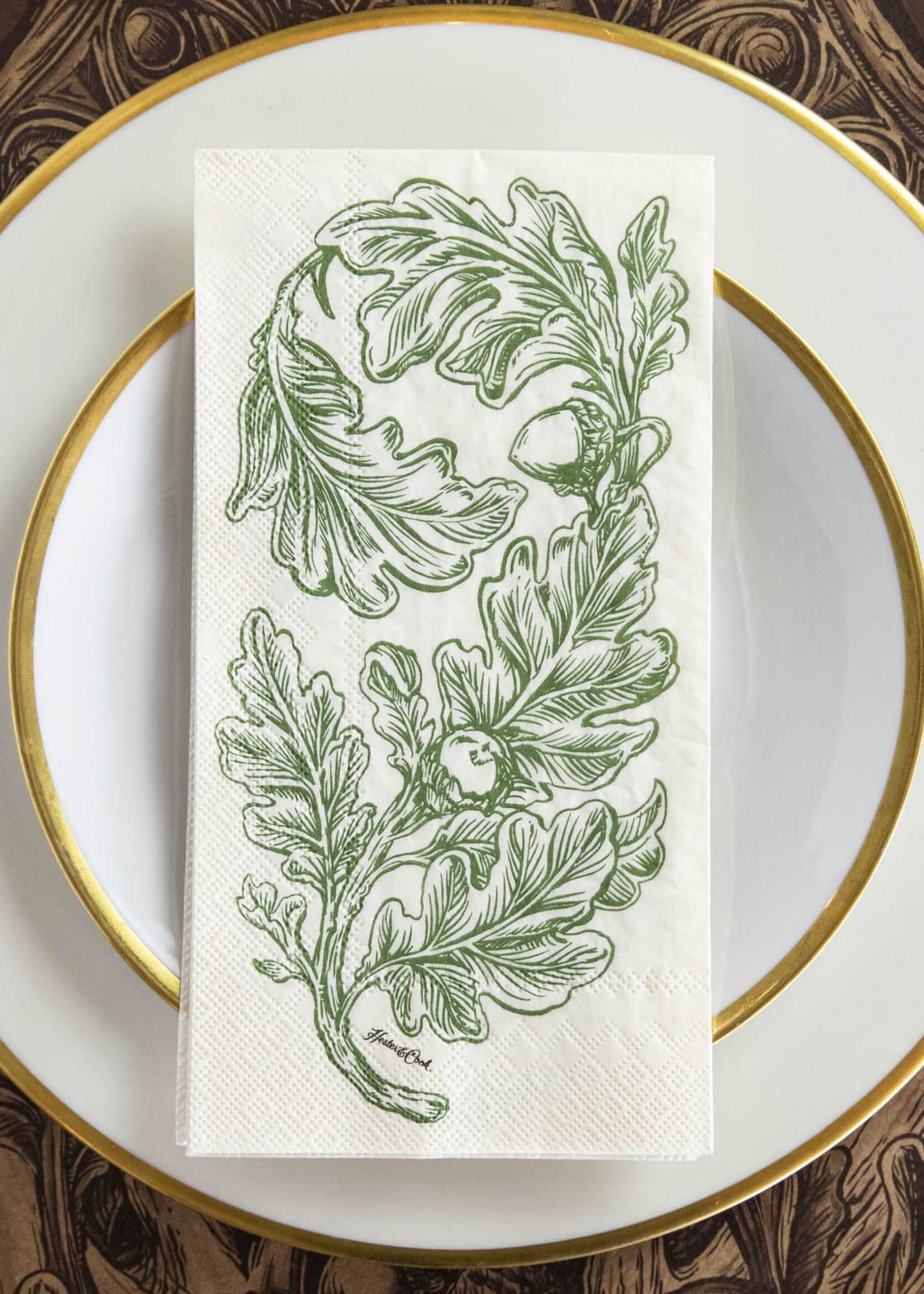 Oak Leaves Guest Napkin