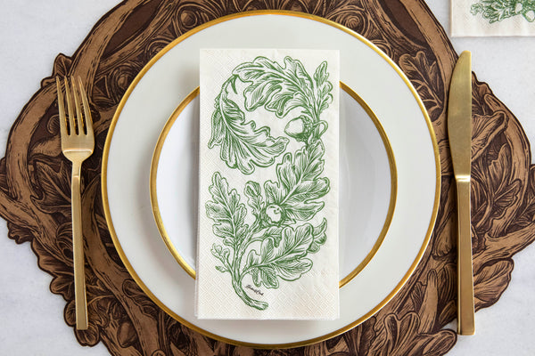 Oak Leaves Guest Napkin