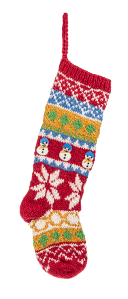 Knitted Happy Multi Color Stockings