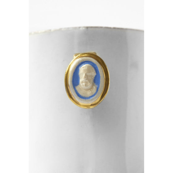 Man's Head Cameo Ring Cup