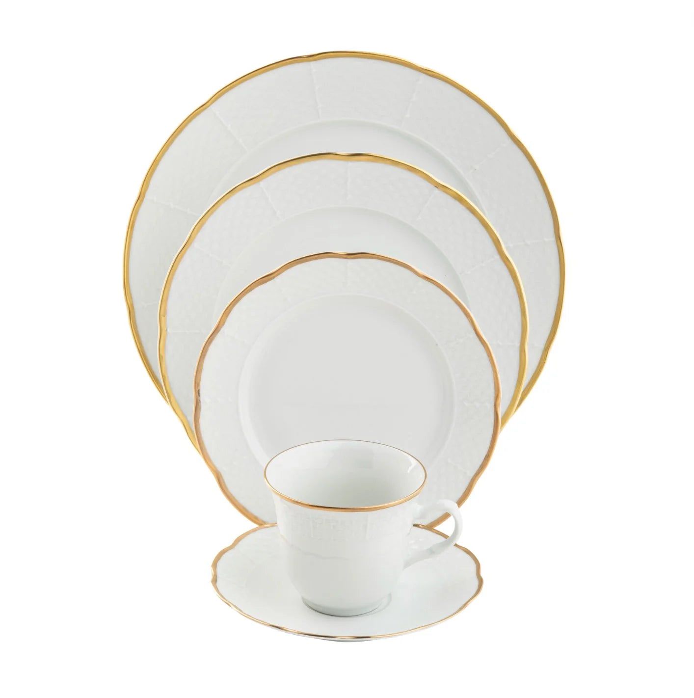Sea Island Gold 5 Piece Place Setting
