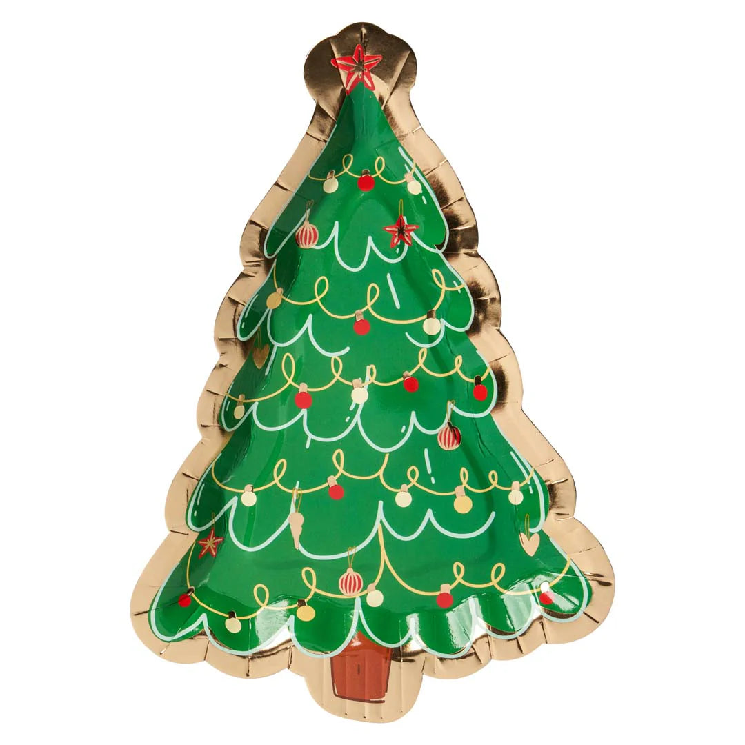 Jolly Holiday Tree Plate