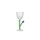 Stemmed Glass Blue Flower