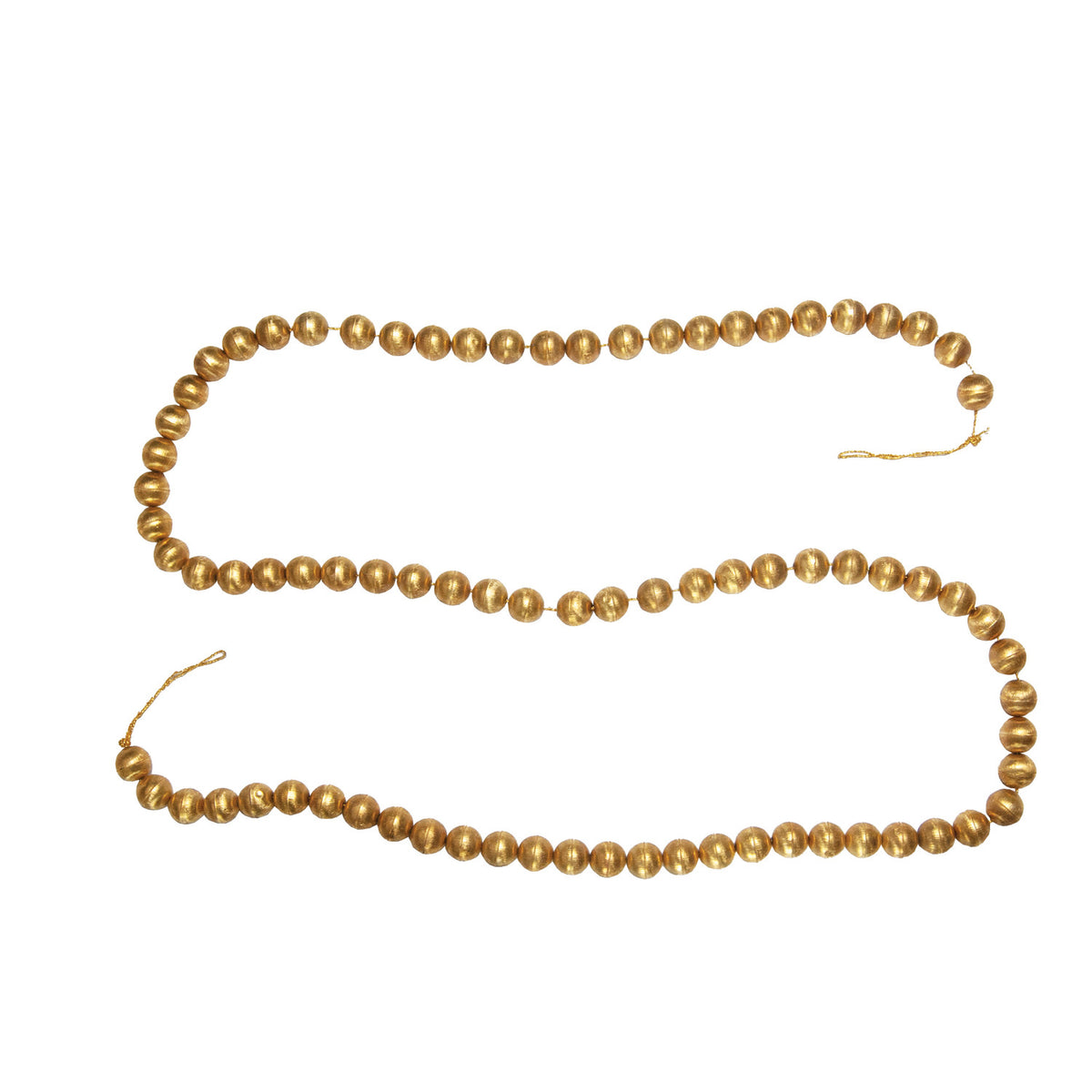 Embossed Ball Garland - Gold