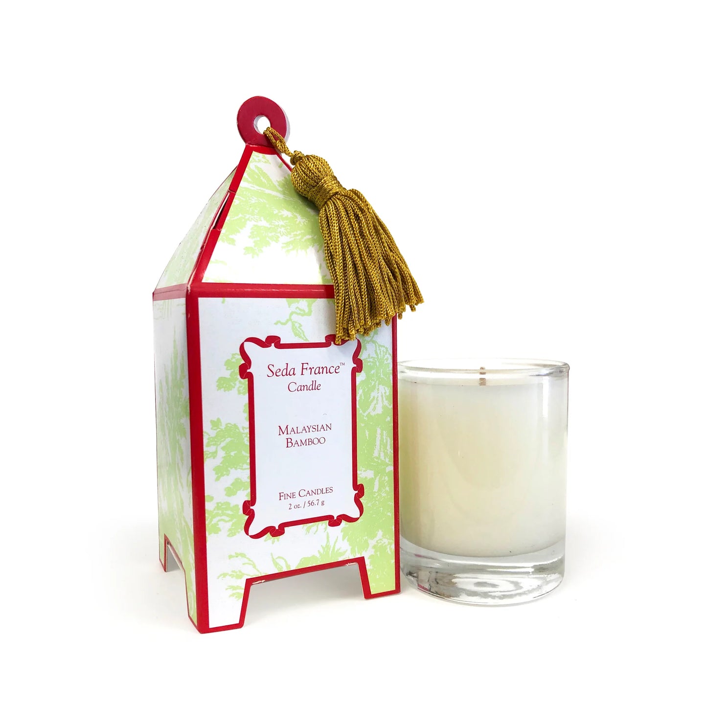 Malaysian Bamboo Mini Pagoda Box Candle