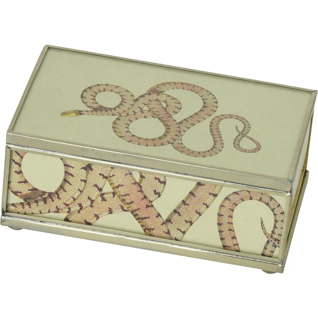 Pink Snake Matchbox Cover