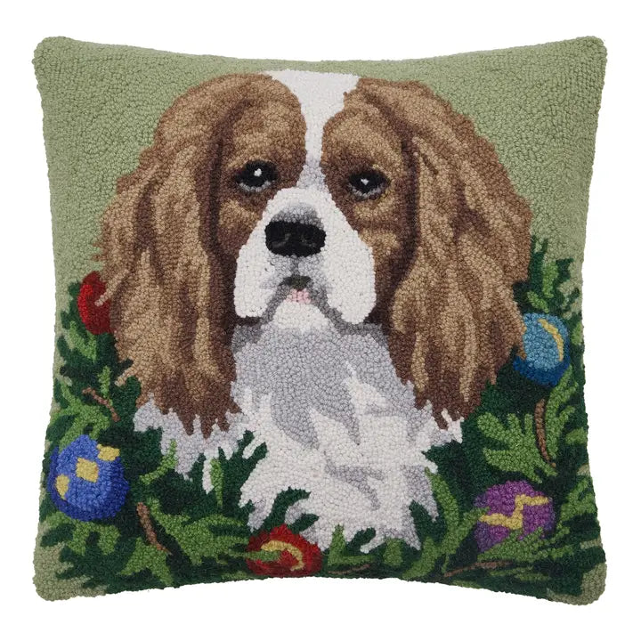 Christmas Pup Hook Pillows - Assorted