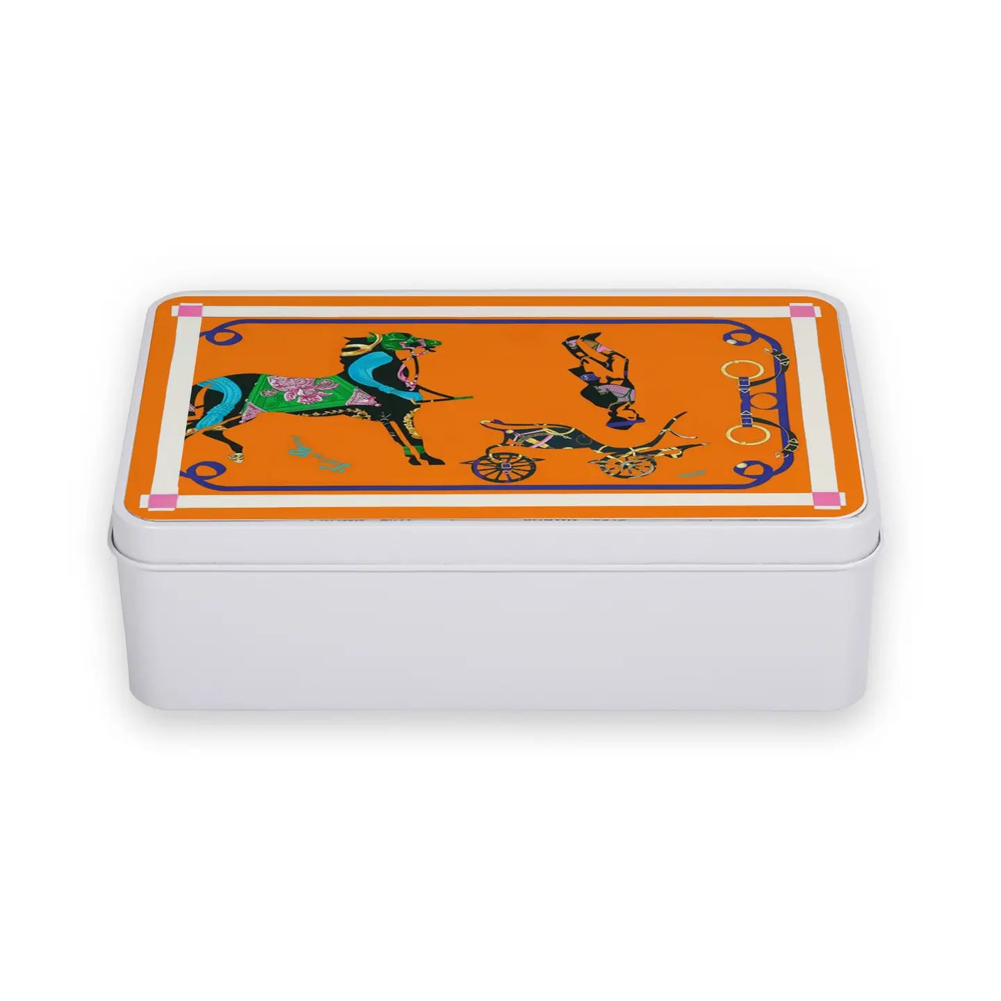 Equestrian Orange Treasure Box