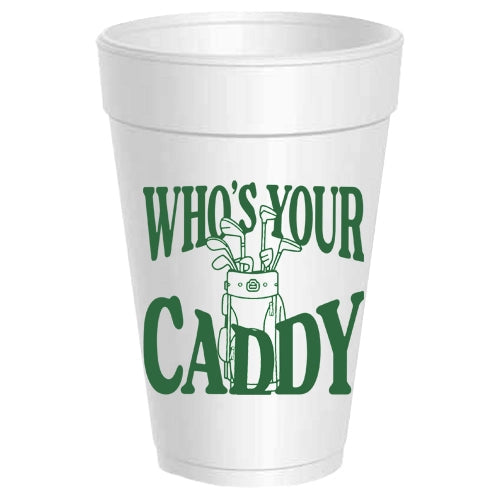 Golf Who's Your Caddy Cups