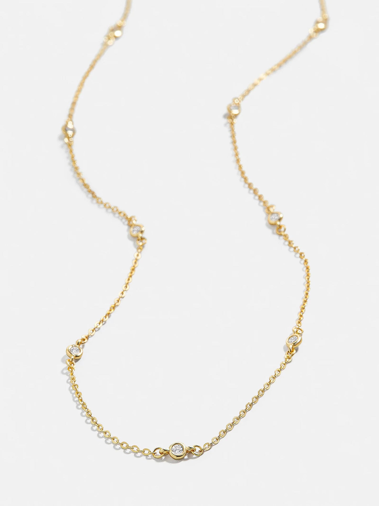Yasmine 18K Gold Pave Necklace