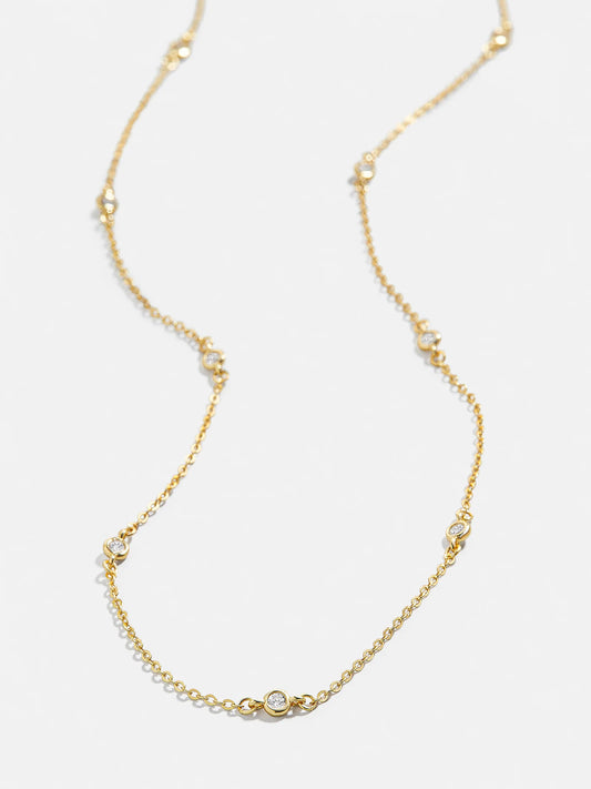 Yasmine 18K Gold Pave Necklace