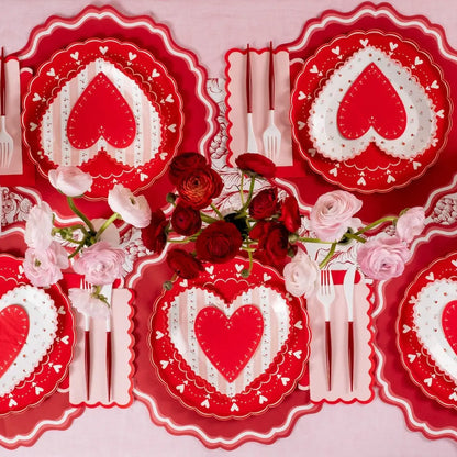 From the Heart Scalloped Guest Towels