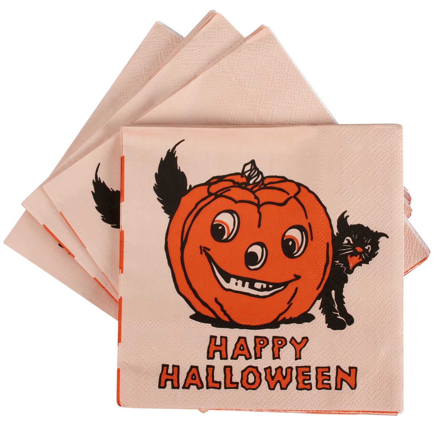 Vintage Halloween Beverage Napkin