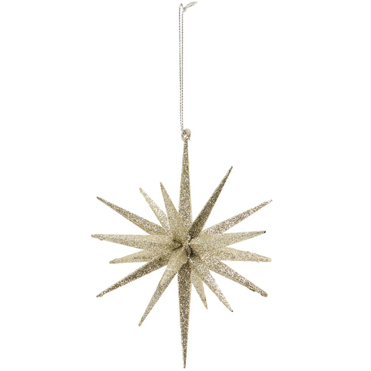 Champagne Star Ornament L