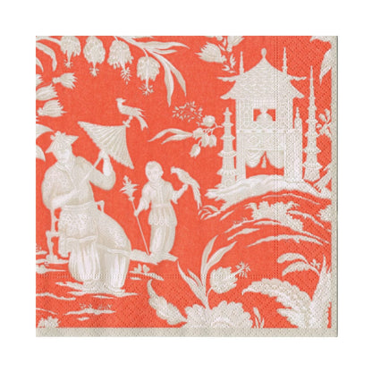 Silk Road Toile Mandarin Luncheon Napkins