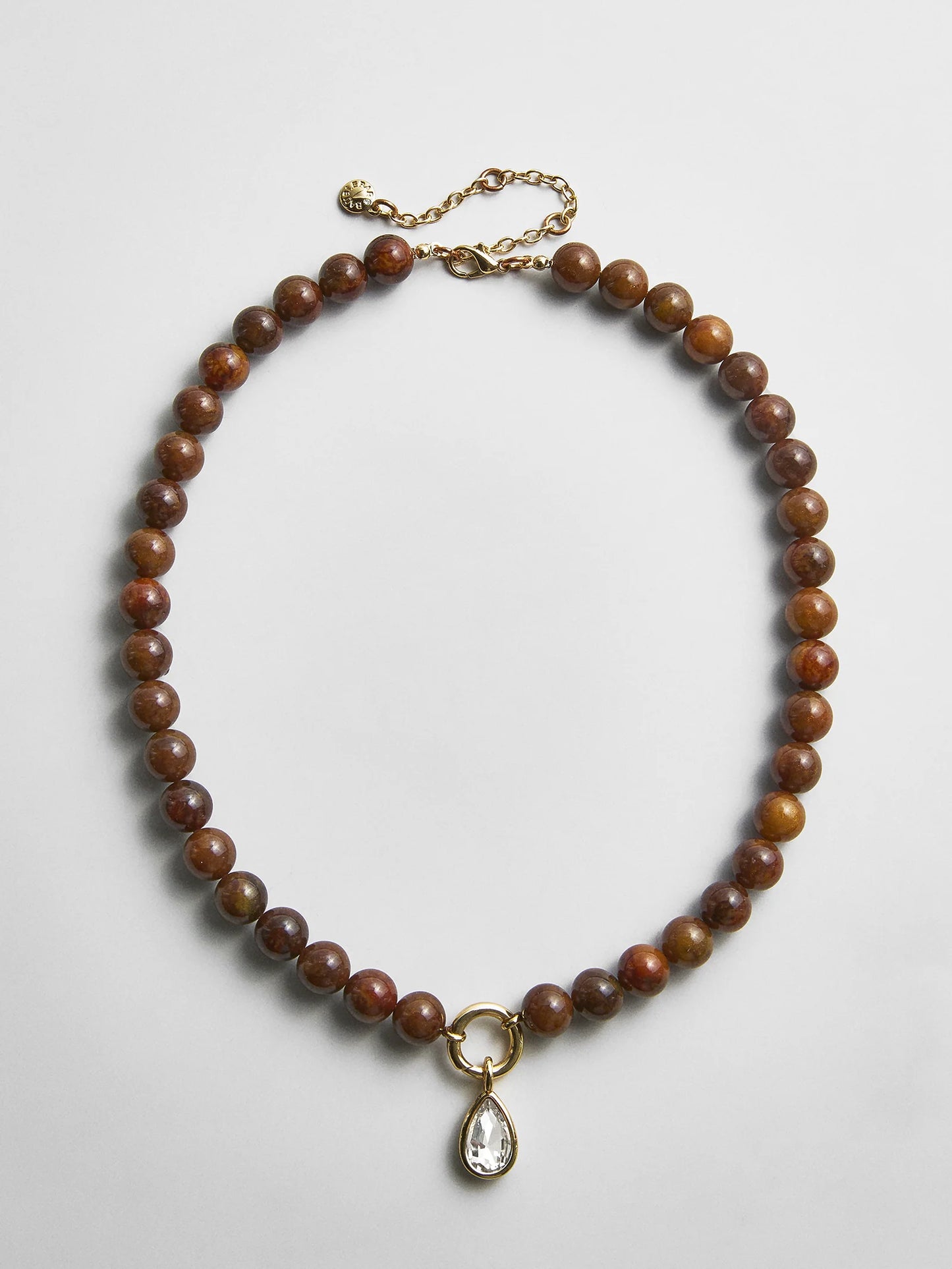 Jeanette Beaded Ring Necklace