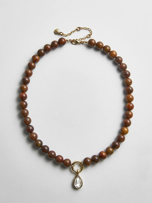 Jeanette Beaded Ring Necklace