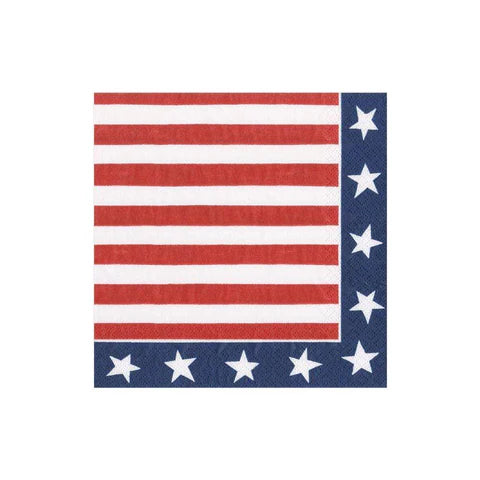 Red White & Blue Cocktail Napkins