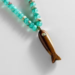 Sun Drift Brown Fish Necklace