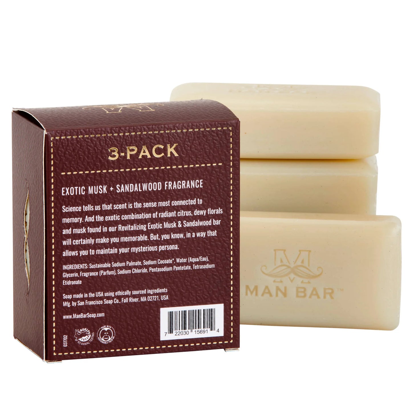 Man Bar Mini - Exotic Musk & Sandalwood