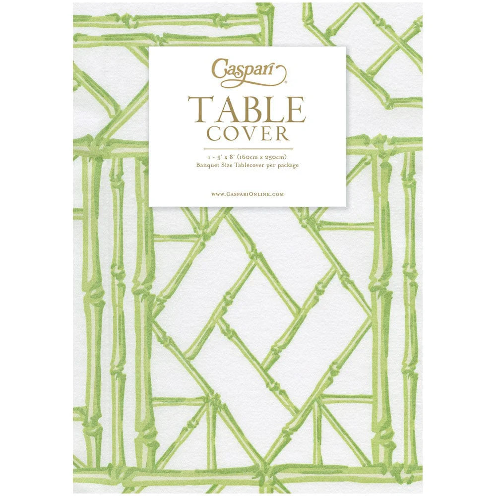 Bamboo Screen Moss Green Tablecover