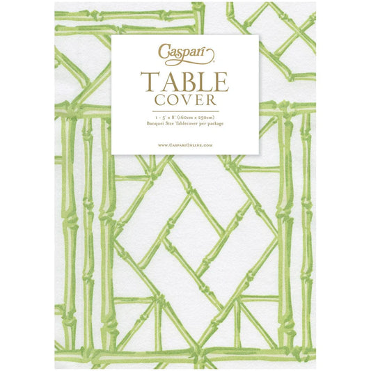Bamboo Screen Moss Green Tablecover