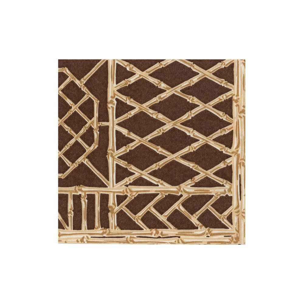 Bamboo Screen Chestnut - Paper Linen Napkins