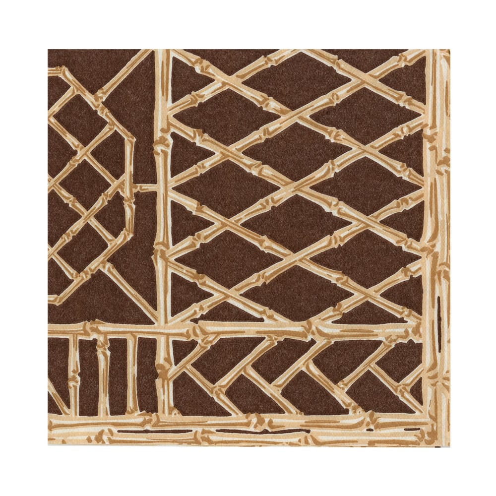Bamboo Screen Chestnut - Paper Linen Napkins